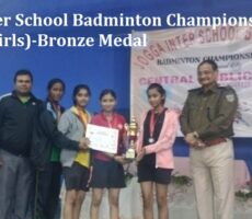 Jogga Inter School Badminton Championship (Senior Girls)-Bronze Medal