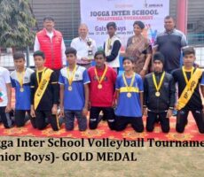 Jogga Inter School Volleyball Tournament(Junior Boys)-Gold Medal
