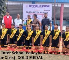 Jogga Inter School Volleyball Tournament(Junior Girls)-Gold Medal
